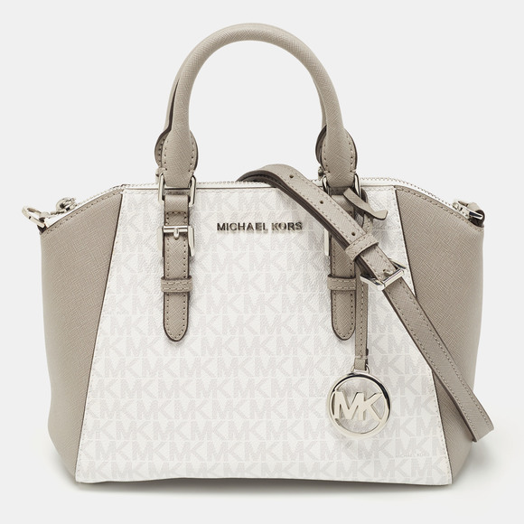Ciara Satchel Michael Kors Purse Ciara MICHAEL KORS White/Grey
